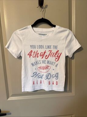 White 4th of July Graphic Tee